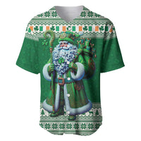 Ireland Christmas Baseball Jersey Irish Santa Claus - Wonder Print Shop