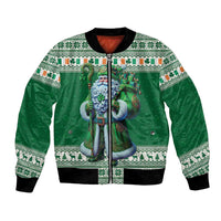 Ireland Christmas Bomber Jacket Irish Santa Claus - Wonder Print Shop