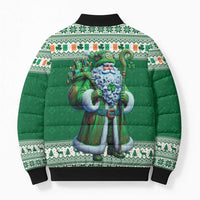 Ireland Christmas Bomber Puffer Jacket Irish Santa Claus - Wonder Print Shop