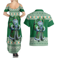 Ireland Christmas Couples Matching Summer Maxi Dress and Hawaiian Shirt Irish Santa Claus - Wonder Print Shop