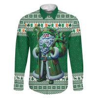 Ireland Christmas Family Matching Long Sleeve Bodycon Dress and Hawaiian Shirt Irish Santa Claus - Wonder Print Shop
