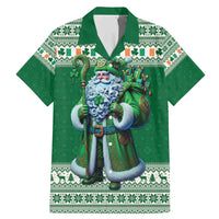 Ireland Christmas Family Matching Mermaid Dress and Hawaiian Shirt Irish Santa Claus - Wonder Print Shop