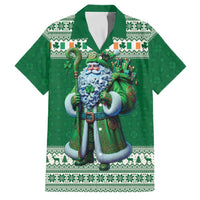 Ireland Christmas Family Matching Off Shoulder Maxi Dress and Hawaiian Shirt Irish Santa Claus - Wonder Print Shop