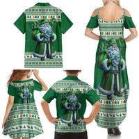 Ireland Christmas Family Matching Summer Maxi Dress and Hawaiian Shirt Irish Santa Claus - Wonder Print Shop