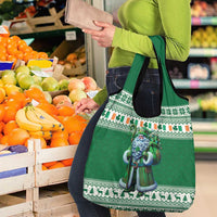 Ireland Christmas Grocery Bag Irish Santa Claus - Wonder Print Shop