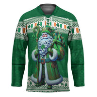 Ireland Christmas Hockey Jersey Irish Santa Claus - Wonder Print Shop