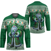 Ireland Christmas Hockey Jersey Irish Santa Claus - Wonder Print Shop
