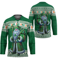 Ireland Christmas Hockey Jersey Irish Santa Claus - Wonder Print Shop
