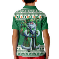 Ireland Christmas Kid Polo Shirt Irish Santa Claus - Wonder Print Shop