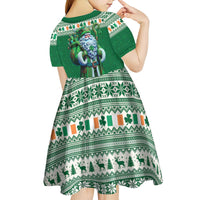Ireland Christmas Kid Short Sleeve Dress Irish Santa Claus - Wonder Print Shop