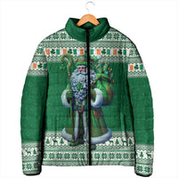 Ireland Christmas Padded Jacket Irish Santa Claus - Wonder Print Shop