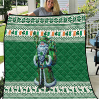 Ireland Christmas Quilt Irish Santa Claus - Wonder Print Shop