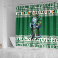 Ireland Christmas Shower Curtain Irish Santa Claus - Wonder Print Shop