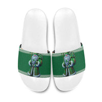 Ireland Christmas Slide Sandals Irish Santa Claus - Wonder Print Shop