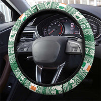 Ireland Christmas Steering Wheel Cover Irish Santa Claus - Wonder Print Shop