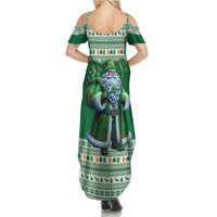 Ireland Christmas Summer Maxi Dress Irish Santa Claus - Wonder Print Shop