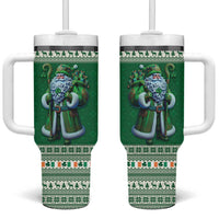 Ireland Christmas Tumbler With Handle Irish Santa Claus - Wonder Print Shop