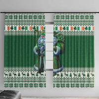 Ireland Christmas Window Curtain Irish Santa Claus - Wonder Print Shop