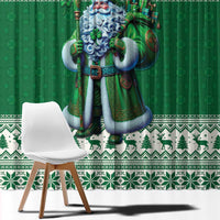 Ireland Christmas Window Curtain Irish Santa Claus - Wonder Print Shop