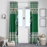 Ireland Christmas Window Curtain Irish Santa Claus - Wonder Print Shop