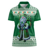 Ireland Christmas Women Polo Shirt Irish Santa Claus - undefined