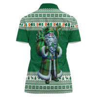 Ireland Christmas Women Polo Shirt Irish Santa Claus - undefined