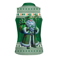 Ireland Christmas Women Sleeveless Polo Shirt Irish Santa Claus - Wonder Print Shop