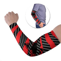 Albania Beast Arm Sleeves Ripped Flag Graphic - Wonder Print Shop