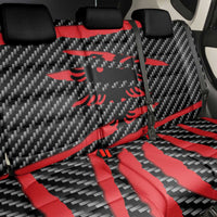 Albania Beast Back Car Seat Cover Ripped Flag Graphic - Wonder Print Shop