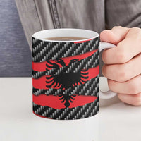 Albania Beast Ceramic Mug Ripped Flag Graphic - Wonder Print Shop
