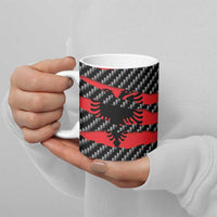 Albania Beast Ceramic Mug Ripped Flag Graphic - Wonder Print Shop