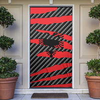 Albania Beast Door Cover Ripped Flag Graphic - Wonder Print Shop