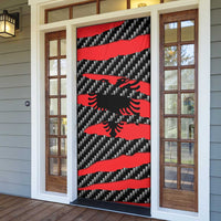 Albania Beast Door Cover Ripped Flag Graphic - Wonder Print Shop