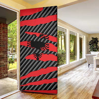 Albania Beast Door Cover Ripped Flag Graphic - Wonder Print Shop