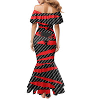 Albania Beast Family Matching Mermaid Dress and Hawaiian Shirt Ripped Flag Graphic - Wonder Print Shop