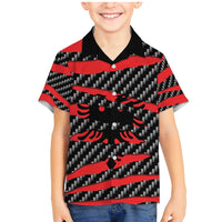 Albania Beast Family Matching Mermaid Dress and Hawaiian Shirt Ripped Flag Graphic - Wonder Print Shop