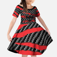 Albania Beast Family Matching Off Shoulder Maxi Dress and Hawaiian Shirt Ripped Flag Graphic - Wonder Print Shop