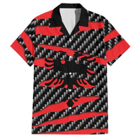 Albania Beast Family Matching Off Shoulder Maxi Dress and Hawaiian Shirt Ripped Flag Graphic - Wonder Print Shop