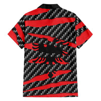 Albania Beast Family Matching Off Shoulder Maxi Dress and Hawaiian Shirt Ripped Flag Graphic - Wonder Print Shop
