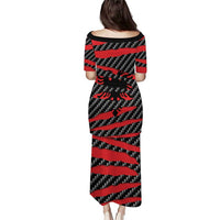 Albania Beast Family Matching Puletasi and Hawaiian Shirt Ripped Flag Graphic - Wonder Print Shop