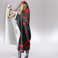 Albania Beast Hooded Blanket Ripped Flag Graphic - Wonder Print Shop