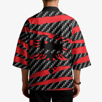 Albania Beast Kimono Ripped Flag Graphic - Wonder Print Shop