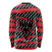 Albania Beast Long Sleeve Shirt Ripped Flag Graphic - Wonder Print Shop