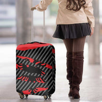 Albania Beast Luggage Cover Ripped Flag Graphic - Wonder Print Shop