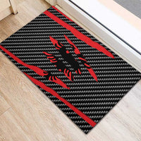 Albania Beast Rubber Doormat Ripped Flag Graphic - Wonder Print Shop