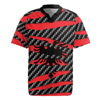 Albania Beast Rugby Jersey Ripped Flag Graphic - Wonder Print Shop