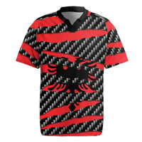 Albania Beast Rugby Jersey Ripped Flag Graphic - Wonder Print Shop