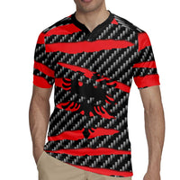 Albania Beast Rugby Jersey Ripped Flag Graphic - Wonder Print Shop