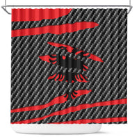 Albania Beast Shower Curtain Ripped Flag Graphic - Wonder Print Shop