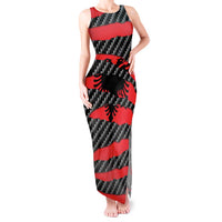 Albania Beast Tank Maxi Dress Ripped Flag Graphic - Wonder Print Shop
